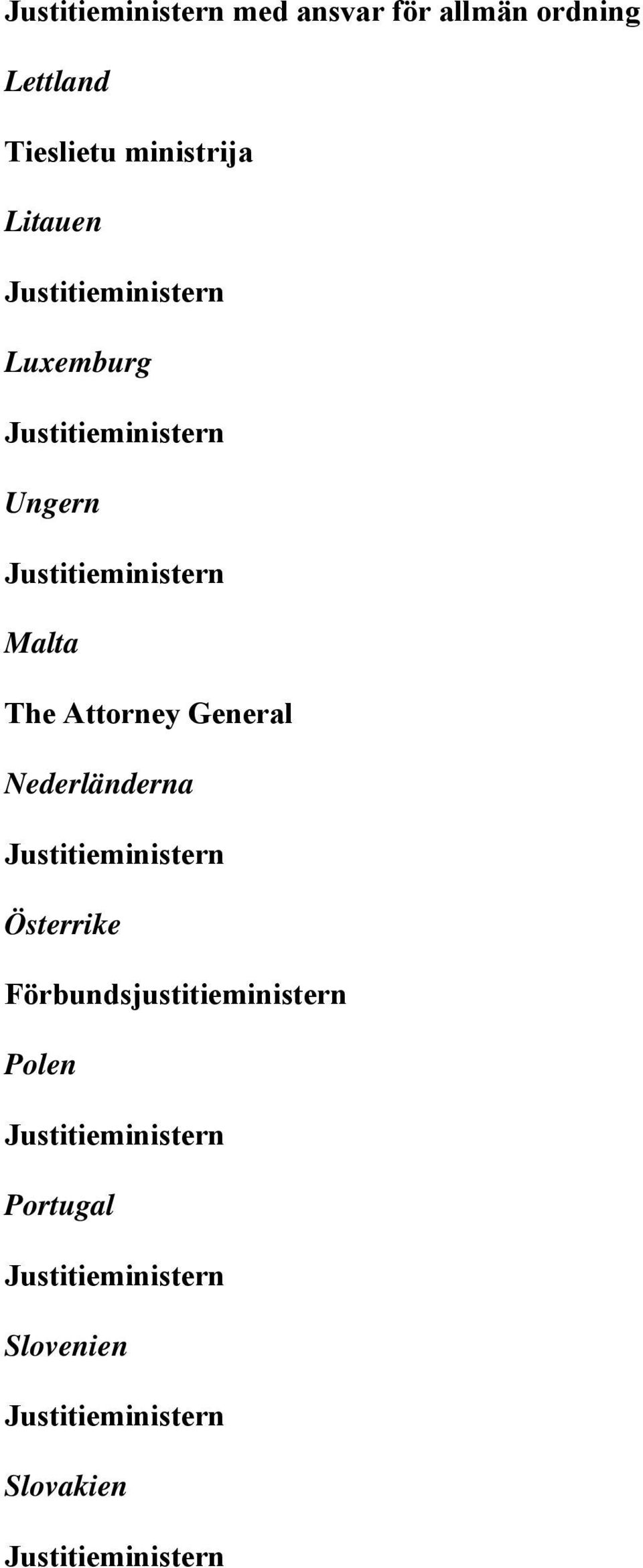 Attorney General Nederländerna Österrike