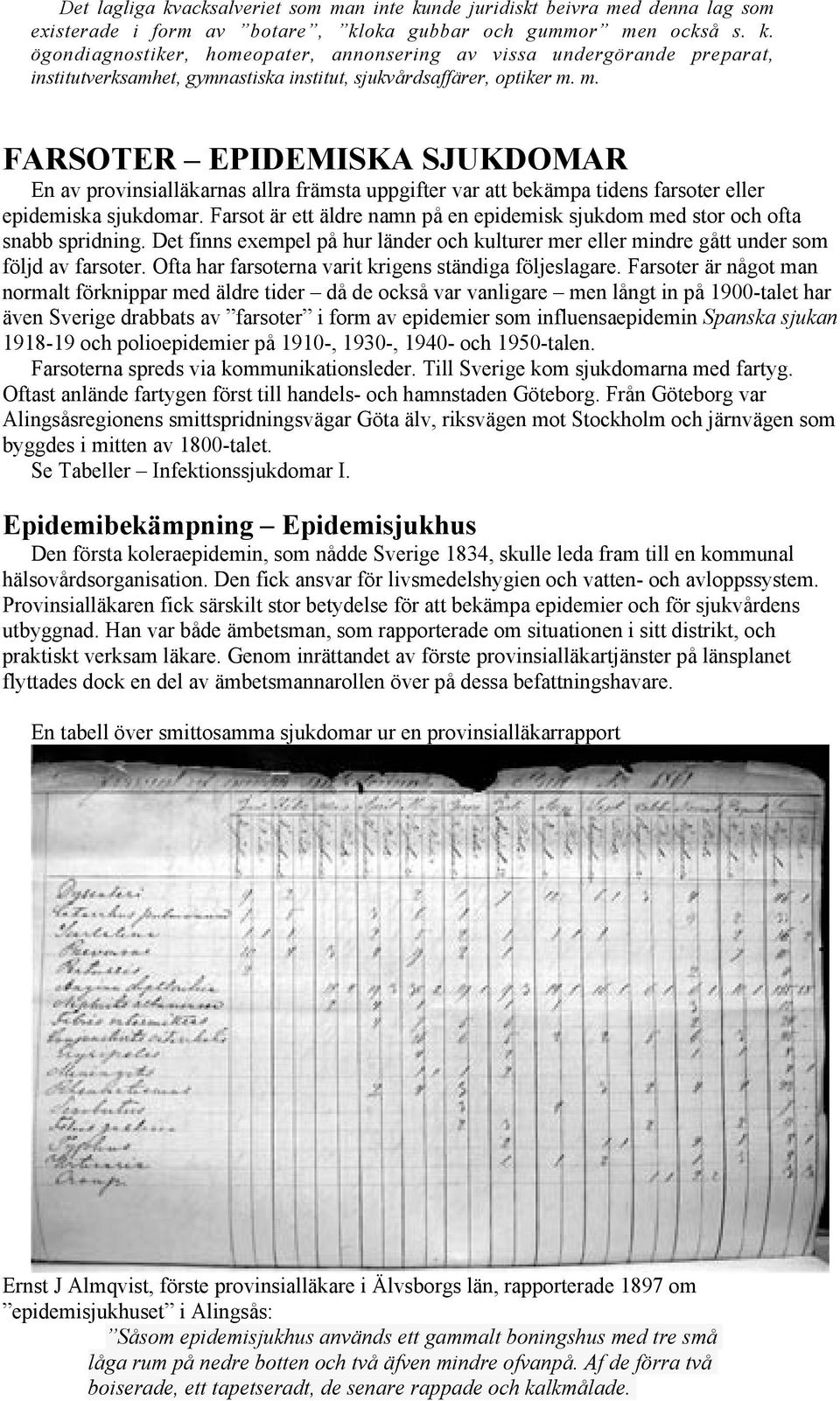 Farsot är ett äldre namn på en epidemisk sjukdom med stor och ofta snabb spridning. Det finns exempel på hur länder och kulturer mer eller mindre gått under som följd av farsoter.