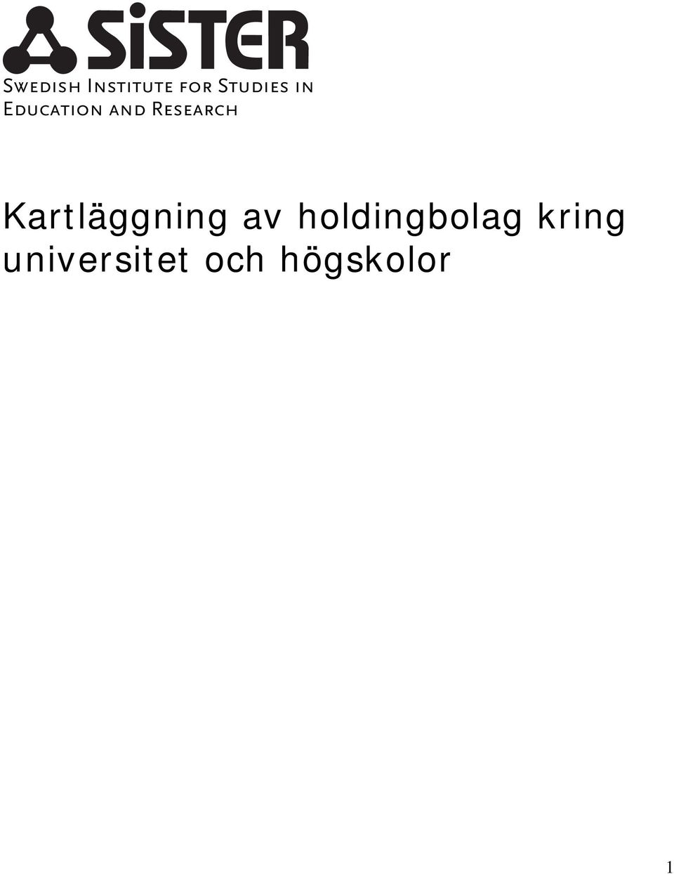 Kartläggning av holdingbolag