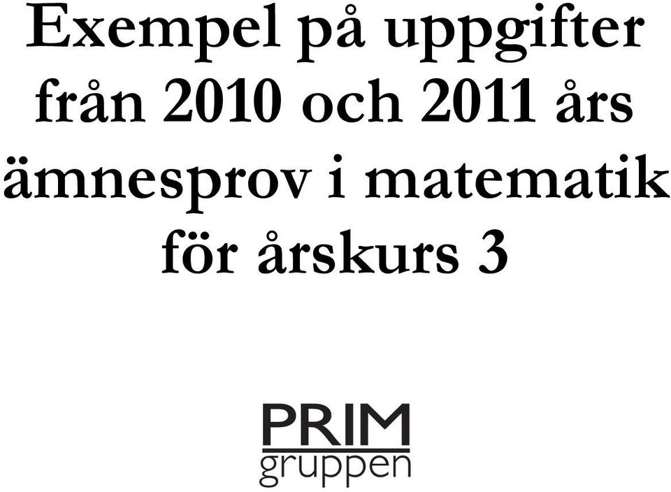 och 2011 års