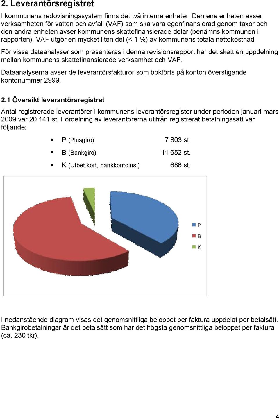 VAF utgör en mycket liten del (< 1 %) av kommunens totala nettokostnad.