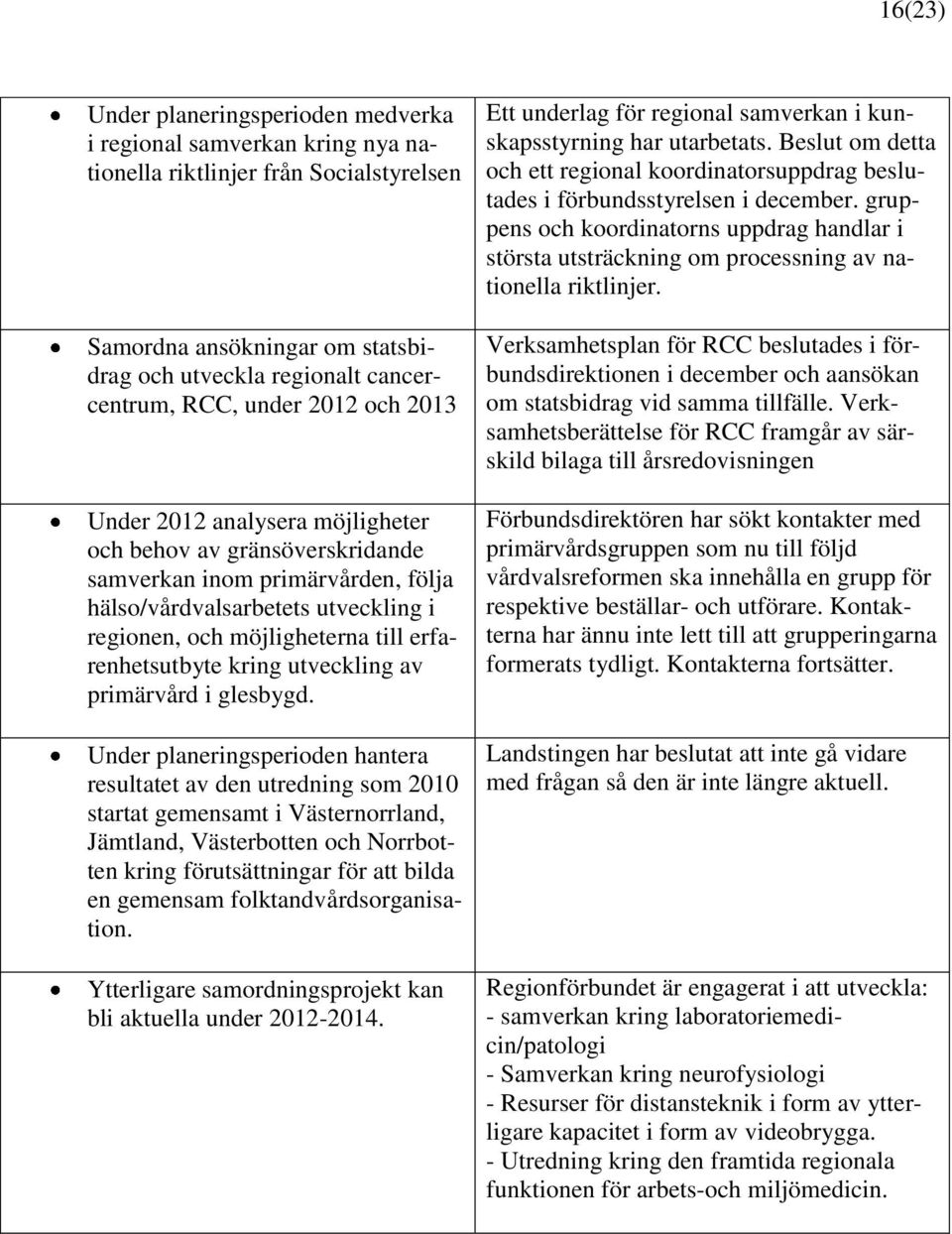 erfarenhetsutbyte kring utveckling av primärvård i glesbygd.