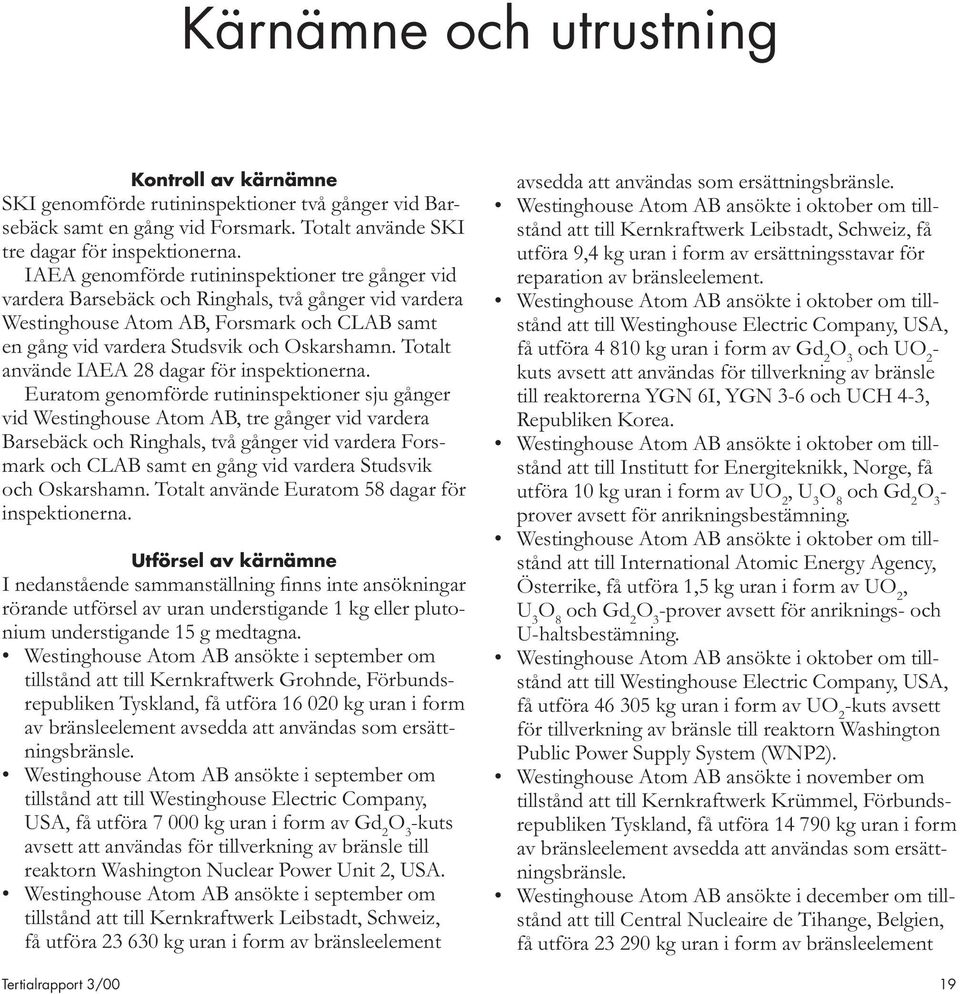 Totalt använde IAEA 28 dagar för inspektionerna.