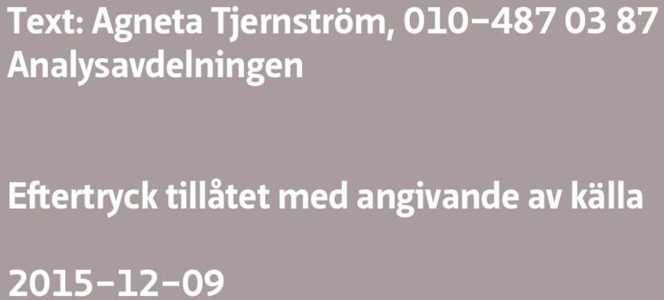 Analysavdelningen