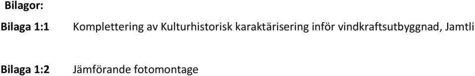 karaktärisering inför