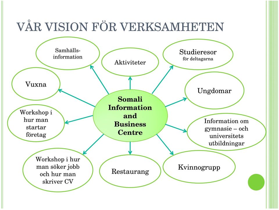 jobb och hur man skriver CV Somali Information and Business Centre