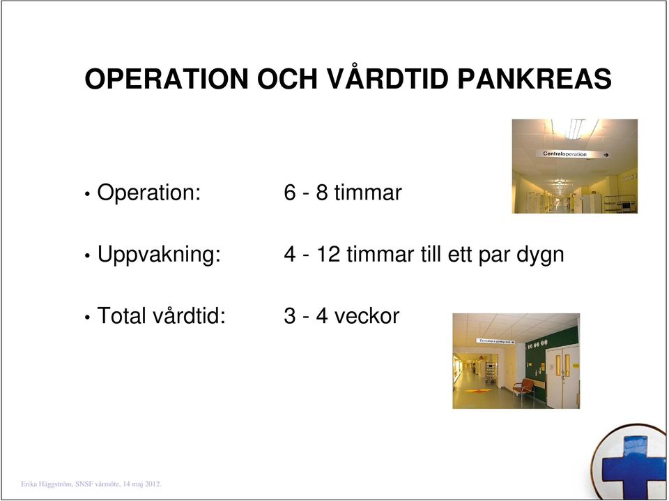 Uppvakning: Total vårdtid: