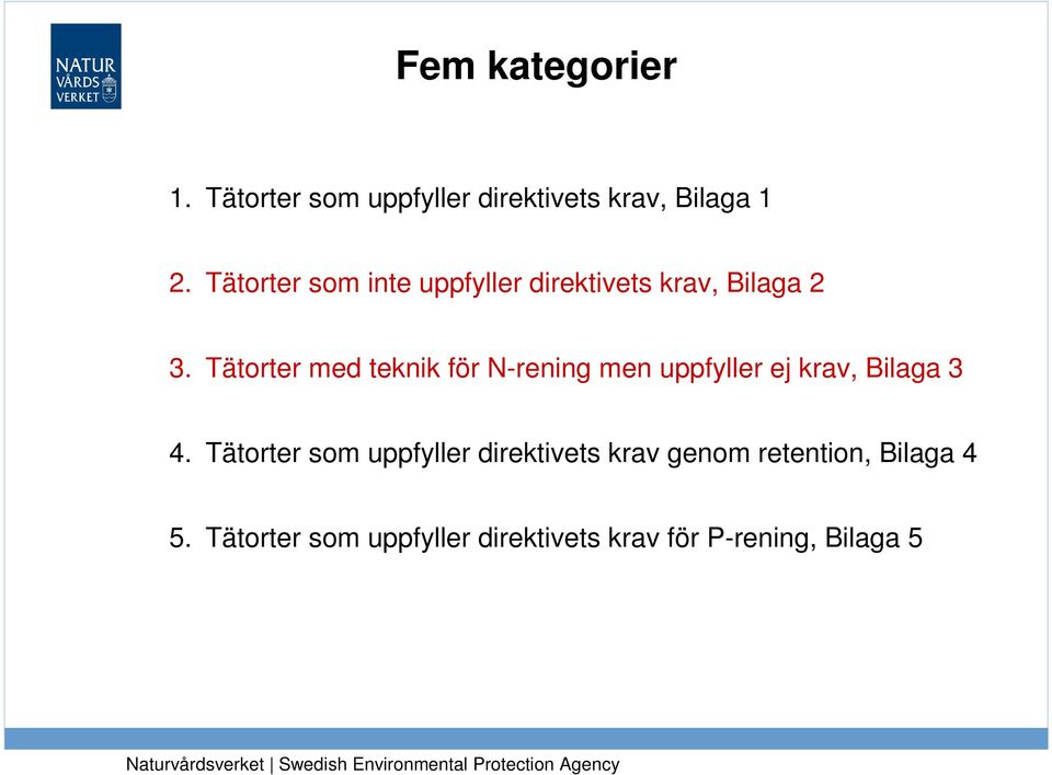 Tätorter med teknik för N-rening men uppfyller ej krav, Bilaga 3 4.