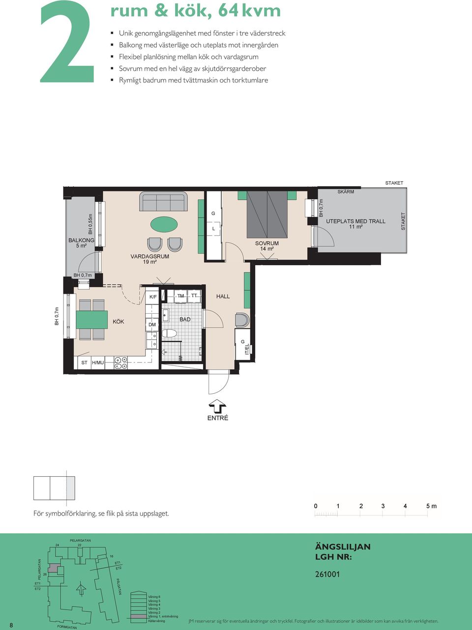 VARDASRUM 1 BH 0,70 m m² m² SÄRM UTEPATS MED TRA m² AET UTEPATS MED TRA m² AET AET HA VARDASRUM HA IT/E S IT/E HA E/IT ör symbolförklaring, se flik på sista uppslaget.