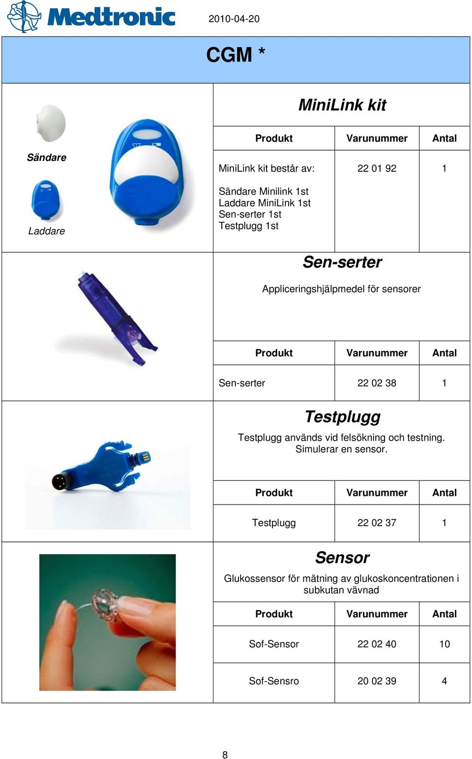 1 Testplugg Testplugg används vid felsökning och testning. Simulerar en sensor.