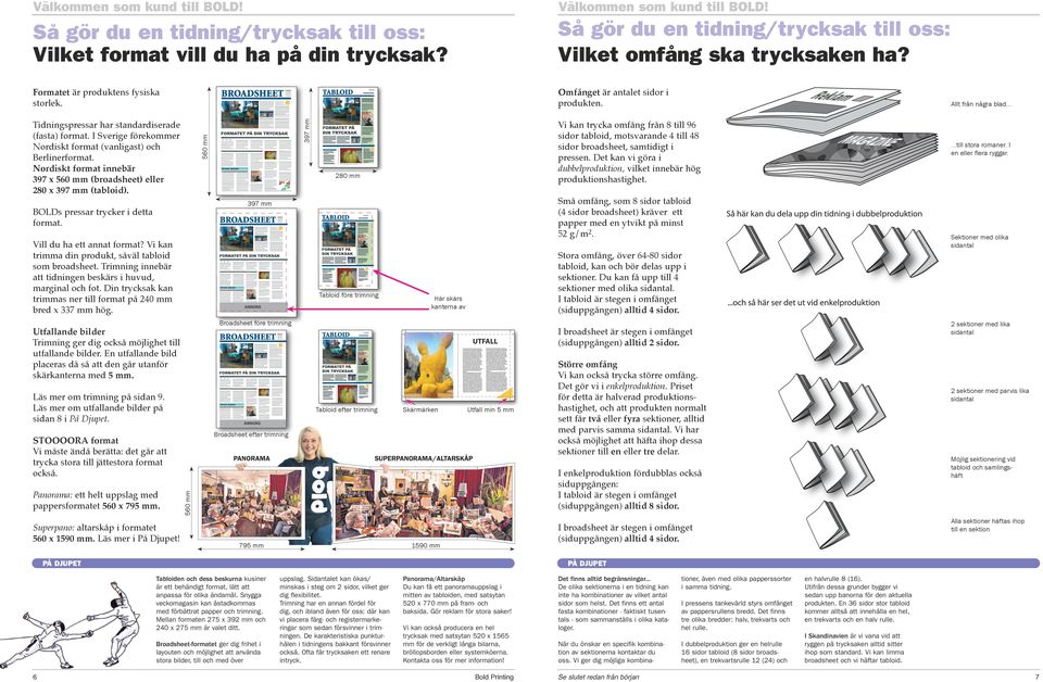 STOOOORA format Vi måste ändå berätta: det går att trycka stora till jättestora format också. Superpano: altarskåp i formatet 5 x 15 mm. Läs mer i På Djupet!