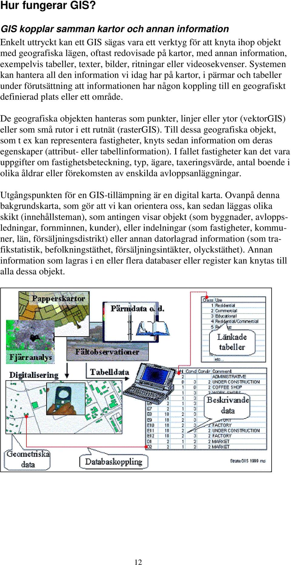 exempelvis tabeller, texter, bilder, ritningar eller videosekvenser.