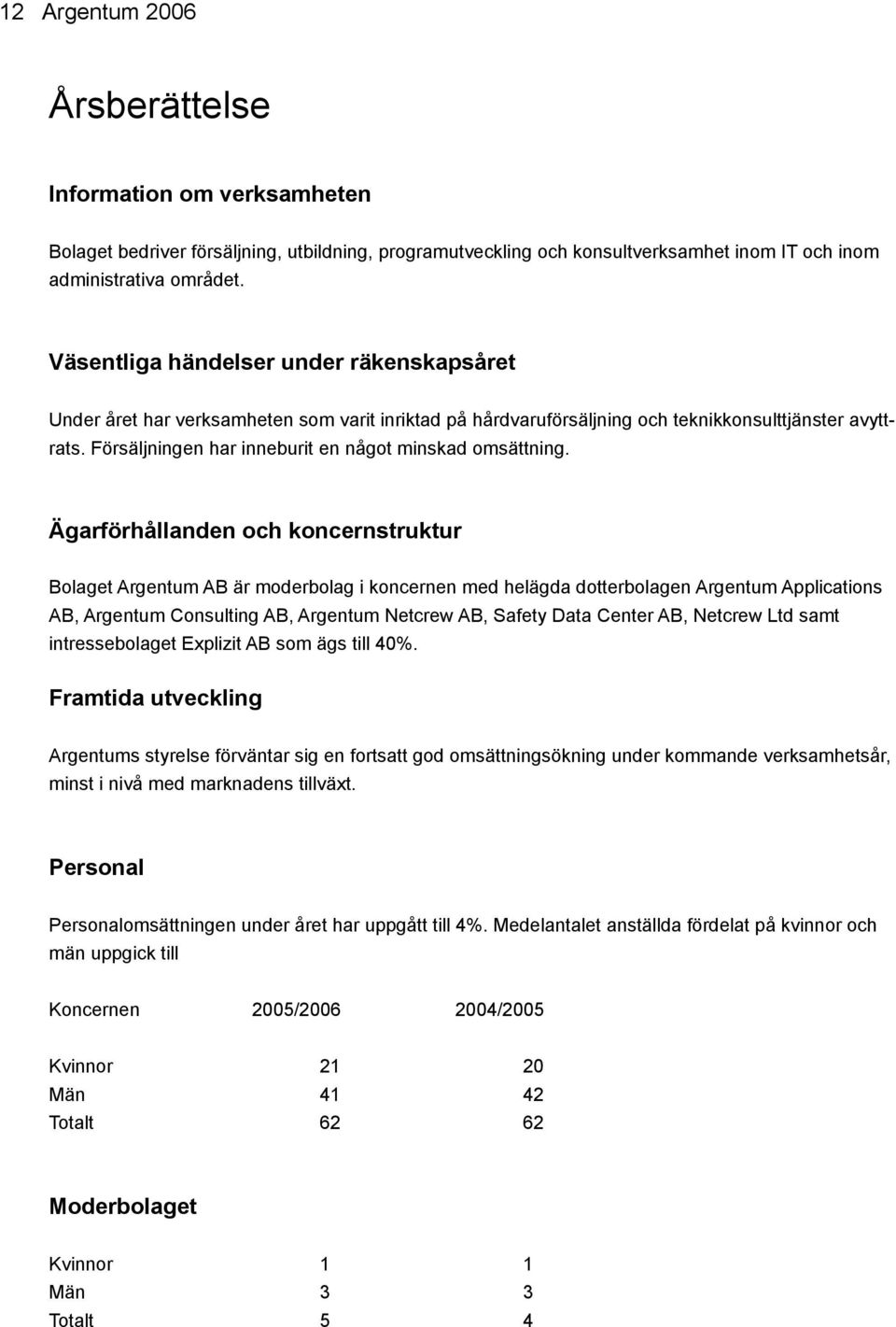 Försäljningen har inneburit en något minskad omsättning.