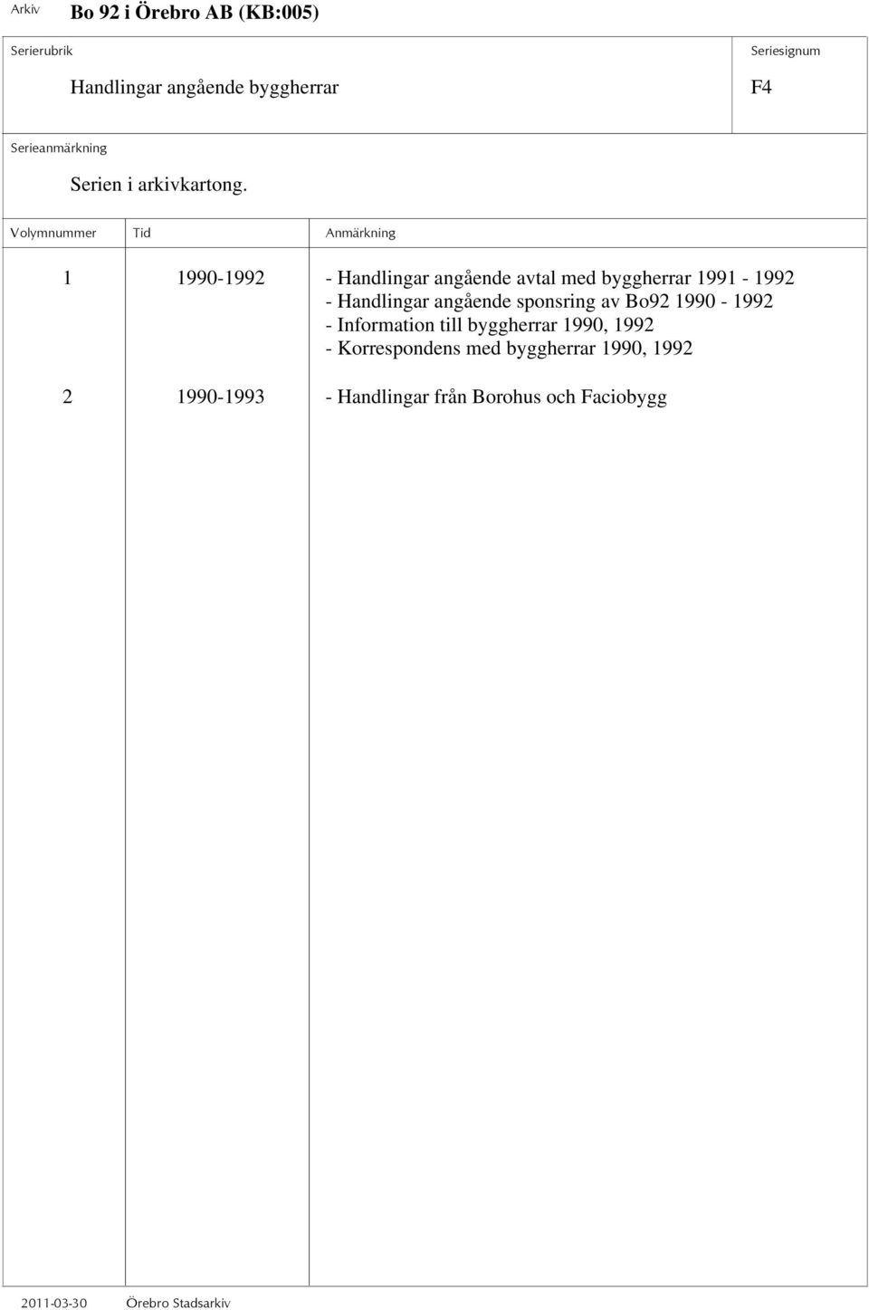 1990-1992 - Information till byggherrar 1990, 1992 - Korrespondens med