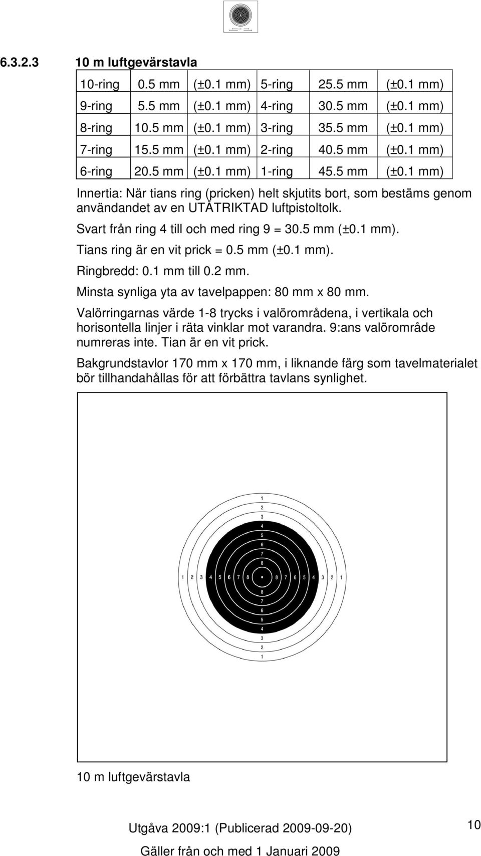 Valörringarnas värde - trycks i valörområdena, i vertikala och horisontella linjer i räta vinklar mot varandra. 9:ans valörområde numreras inte. Tian är en vit prick.