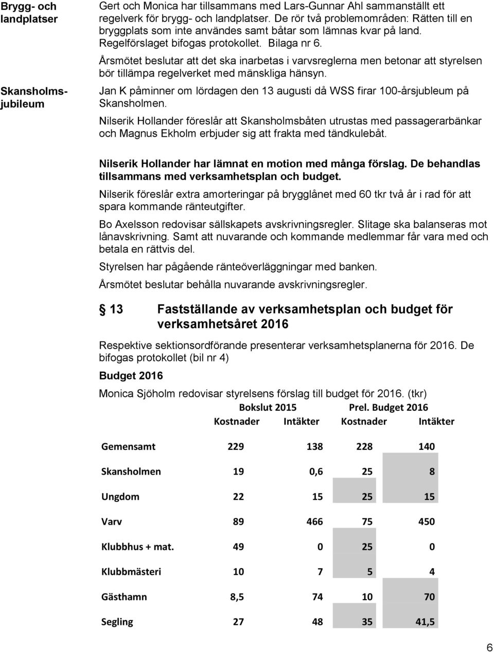 Årsmötet beslutar att det ska inarbetas i varvsreglerna men betonar att styrelsen bör tillämpa regelverket med mänskliga hänsyn.