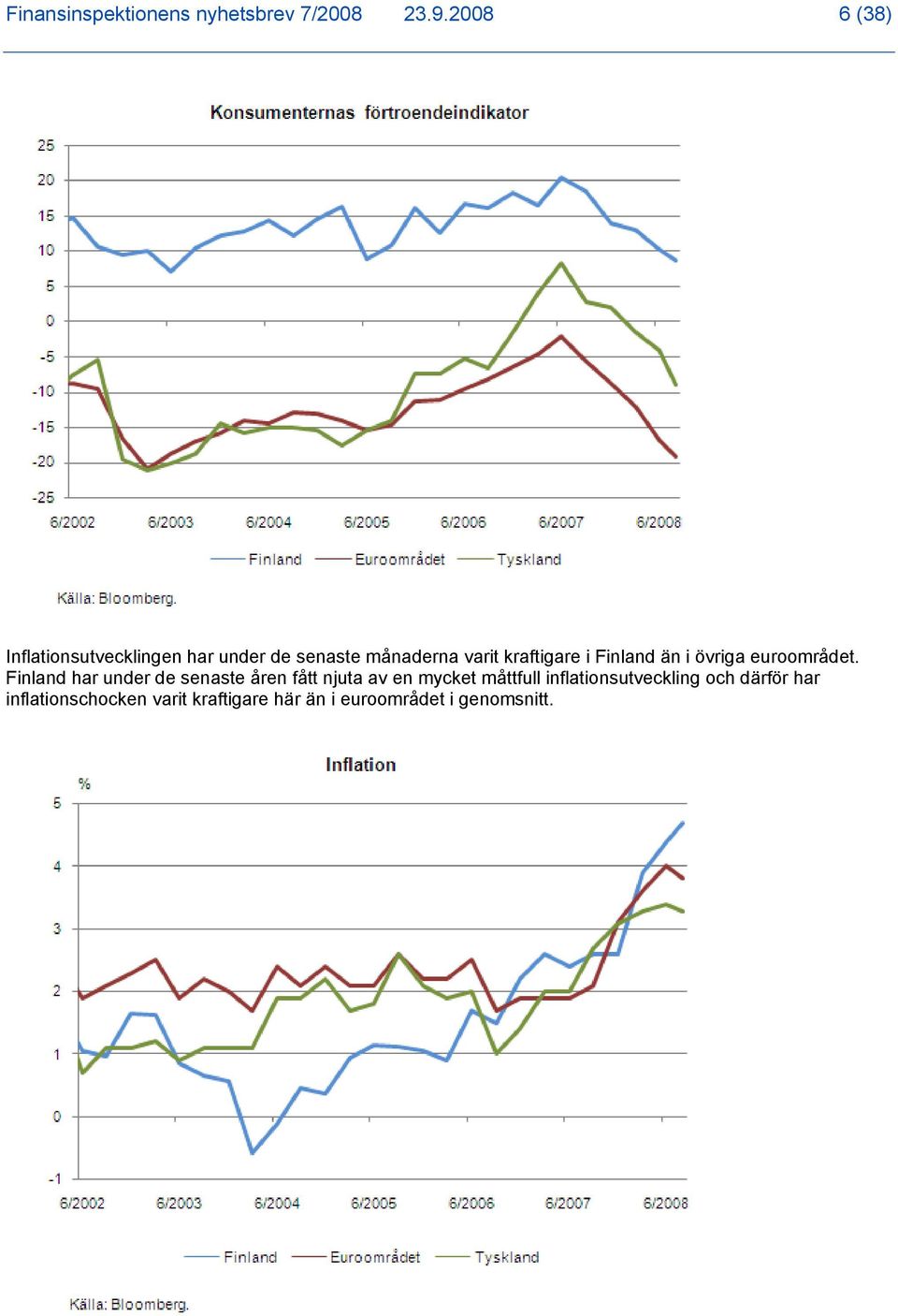 i Finland än i övriga euroområdet.