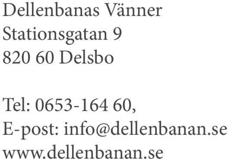 Delsbo Tel: 0653-164 60,