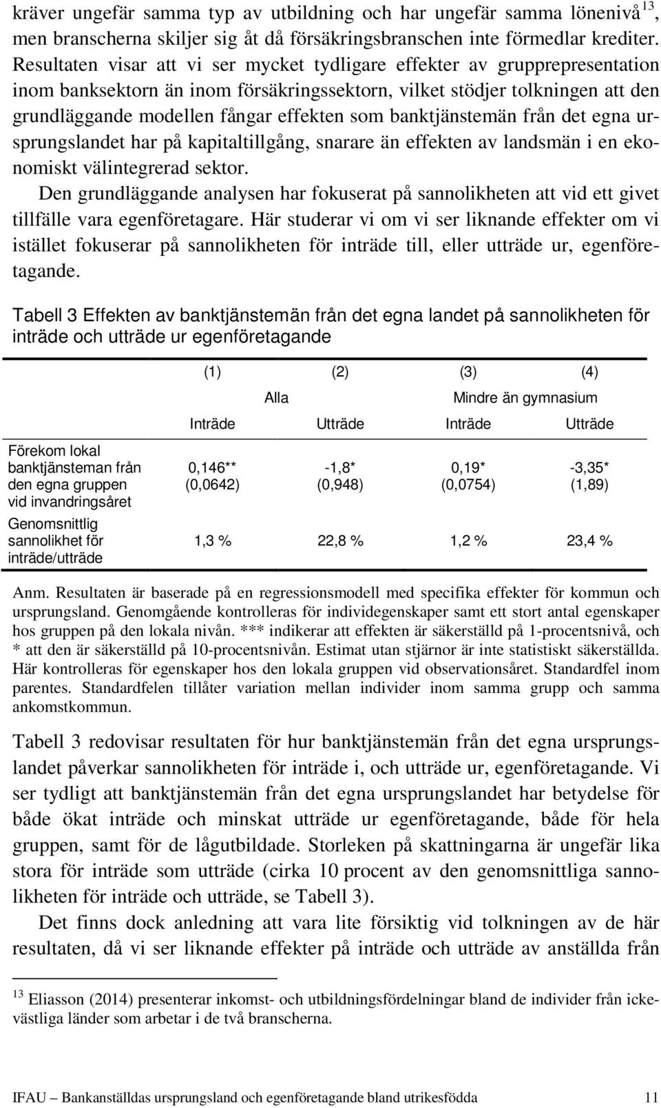 banktjänstemän från det egna ursprungslandet har på kapitaltillgång, snarare än effekten av landsmän i en ekonomiskt välintegrerad sektor.