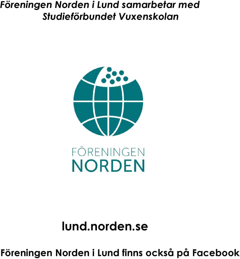 Vuxenskolan lund.norden.