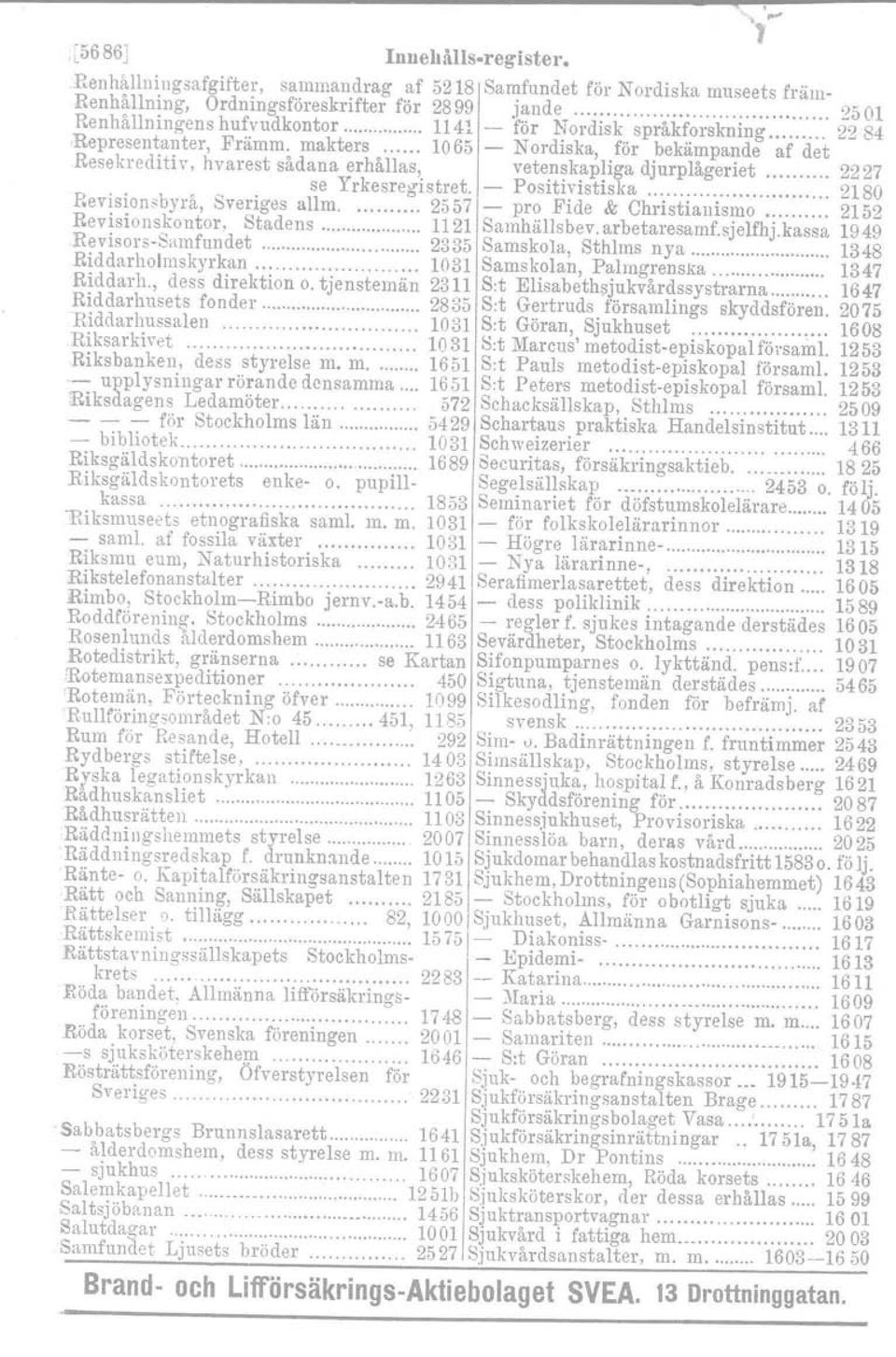 Representanter, Främm. makters 1065 - Nordiska, för bekämpande af det Resekrediti v, hvarest sådana erhållas, vetenskapliga djurplågeriet 2227 se Yrkesregistret.