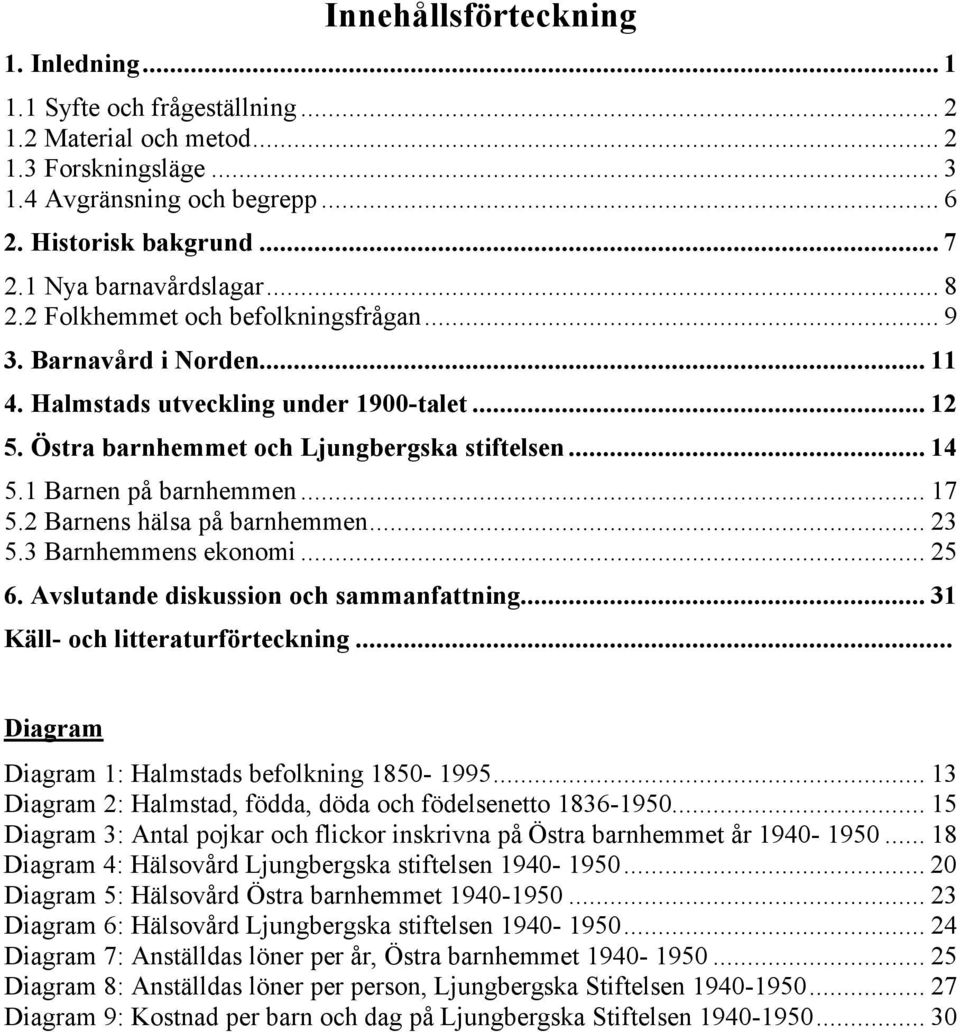 1 Barnen på barnhemmen... 17 5.2 Barnens hälsa på barnhemmen... 23 5.3 Barnhemmens ekonomi... 25 6. Avslutande diskussion och sammanfattning... 31 Käll- och litteraturförteckning.