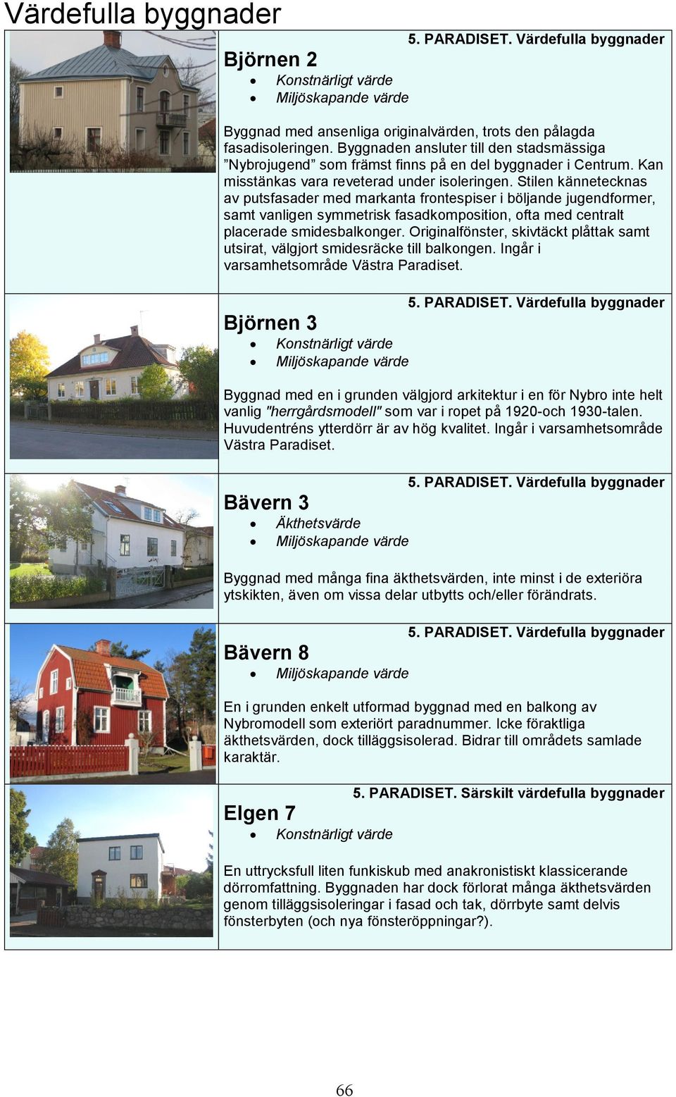 Stilen kännetecknas av putsfasader med markanta frontespiser i böljande jugendformer, samt vanligen symmetrisk fasadkomposition, ofta med centralt placerade smidesbalkonger.