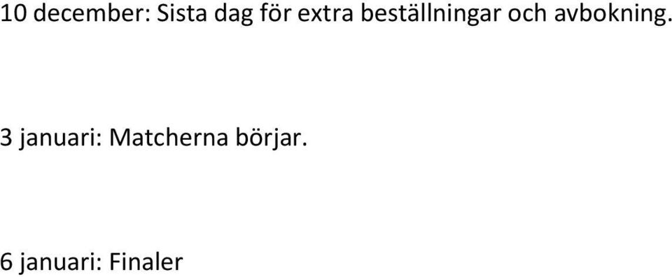 avbokning.