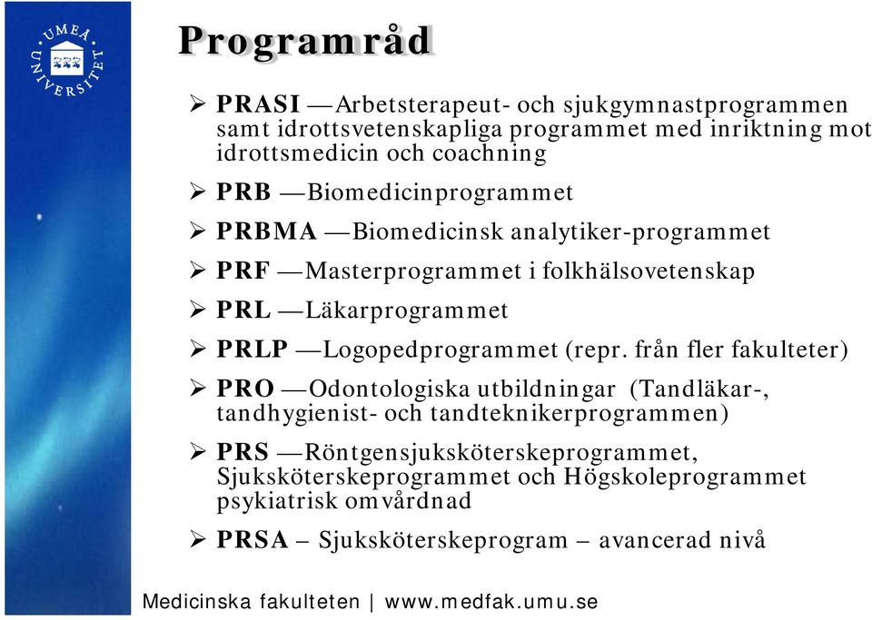 PRLP Logopedprogrammet (repr.