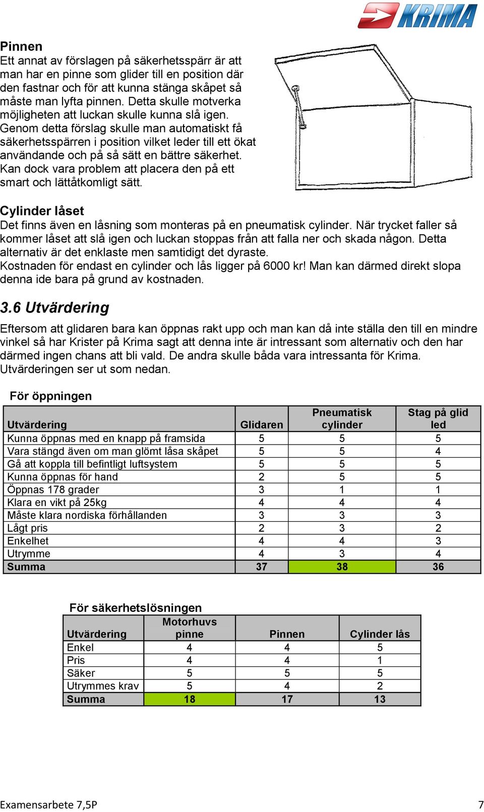 Genom detta förslag skulle man automatiskt få säkerhetsspärren i position vilket leder till ett ökat användande och på så sätt en bättre säkerhet.