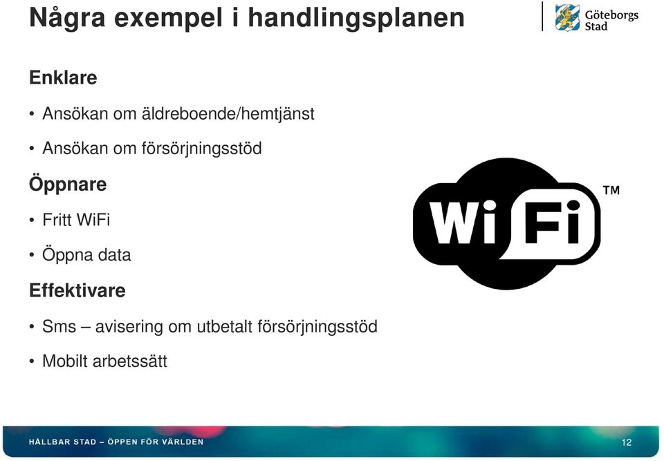 Öppnare Fritt WiFi Öppna data Effektivare Sms