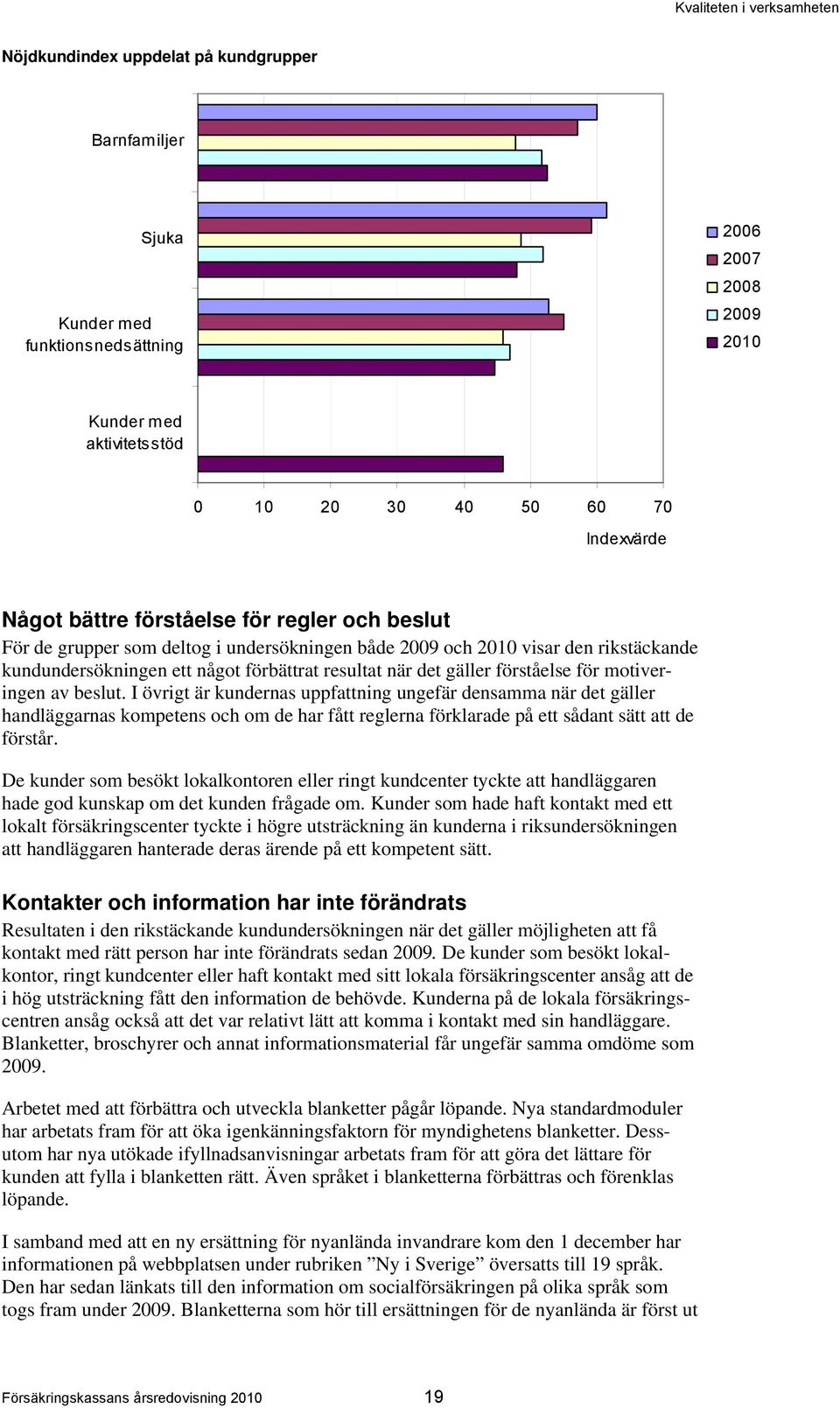 förståelse för motiveringen av beslut.