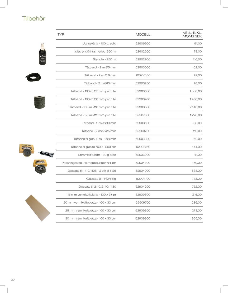 Tätband - 2 m Ø10 mm 62903200 78,00 Tätband - 100 m Ø5 mm per rulle 62903300 1.068,00 Tätband - 100 m Ø8 mm per rulle 62903400 1.480,00 Tätband - 100 m Ø10 mm per rulle 62903500 2.