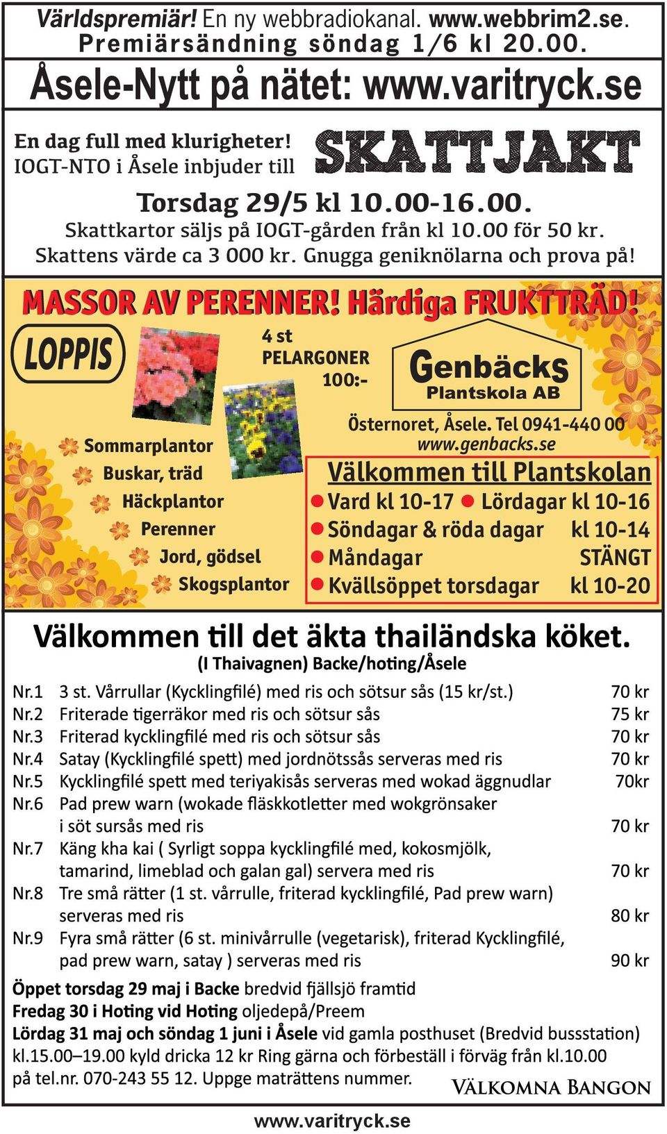 LOPPIS 4 st PELARGONER 100:- Sommarplantor Buskar, träd Häckplantor Perenner Jord, gödsel Skogsplantor Genbäcks