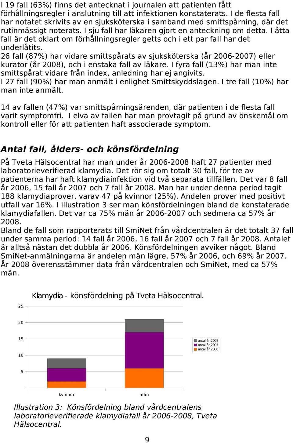 I åtta fall är det oklart om förhållningsregler getts och i ett par fall har det underlåtits.