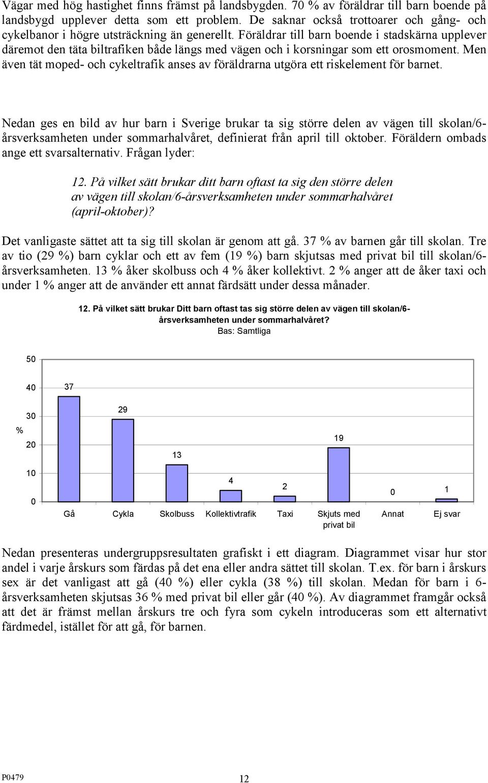 Föräldrar till barn boende i stadskärna upplever däremot den täta biltrafiken både längs med vägen och i korsningar som ett orosmoment.