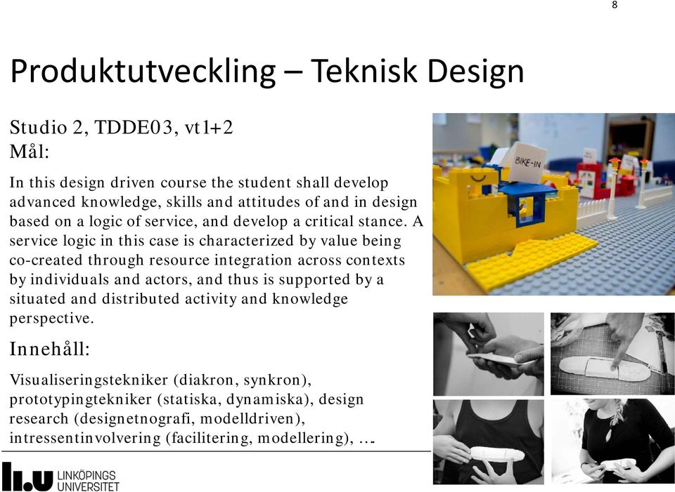 A service logic in this case is characterized by value being co-created through resource integration across contexts by individuals and actors, and thus is supported