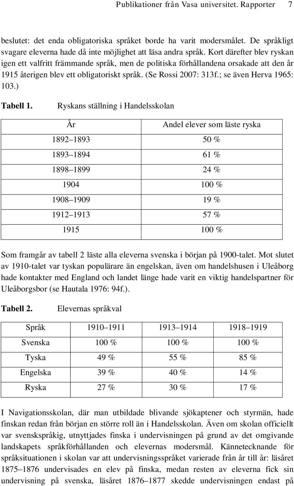 ; se även Herva 1965: 103.) Tabell 1.