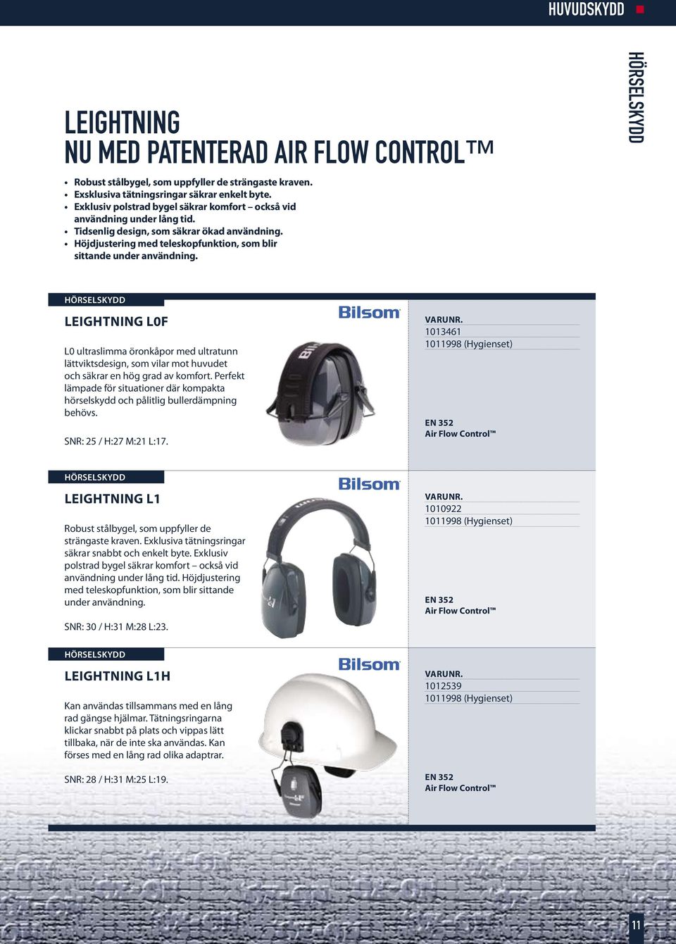 LEIGHTNING L0F L0 ultraslimma öronkåpor med ultratunn lättviktsdesign, som vilar mot huvudet och säkrar en hög grad av komfort.