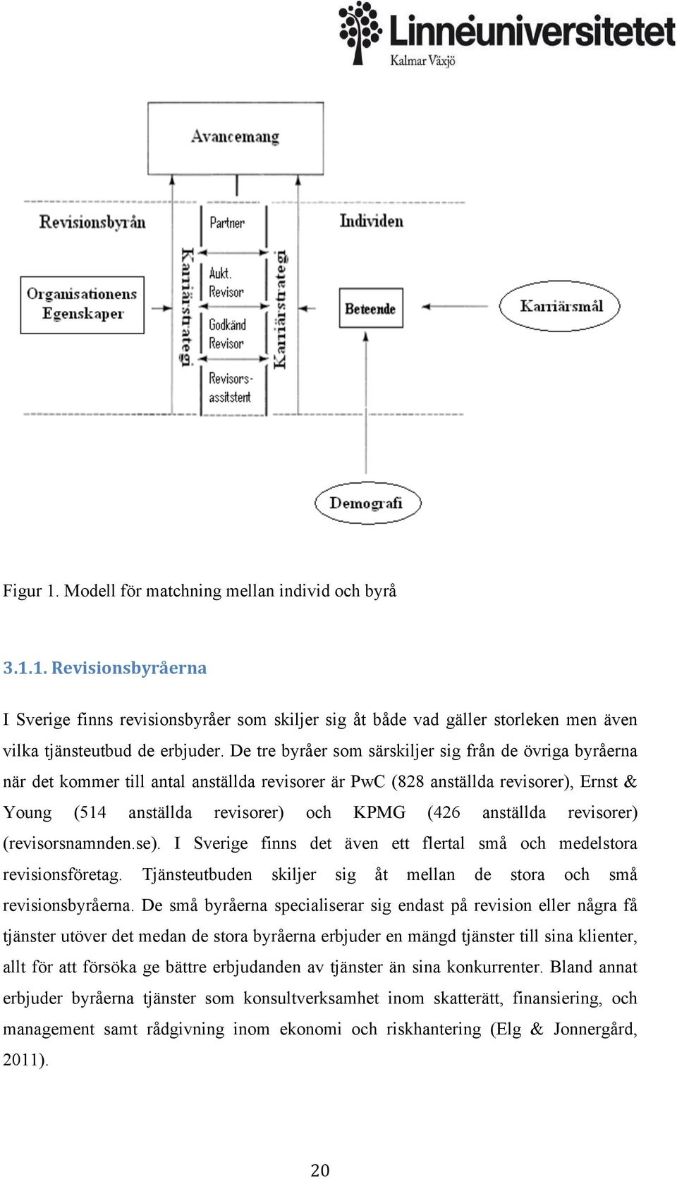 anställda revisorer) (revisorsnamnden.se). I Sverige finns det även ett flertal små och medelstora revisionsföretag. Tjänsteutbuden skiljer sig åt mellan de stora och små revisionsbyråerna.