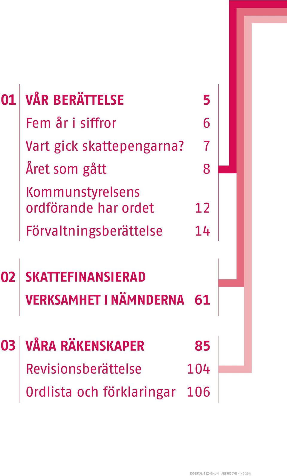 Förvaltningsberättelse 14 SKATTEFINANSIERAD VERKSAMHET I