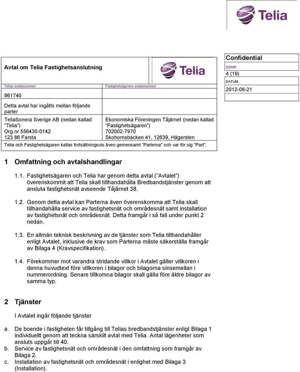 gemensamt Parterna och var för sig Part. 1 