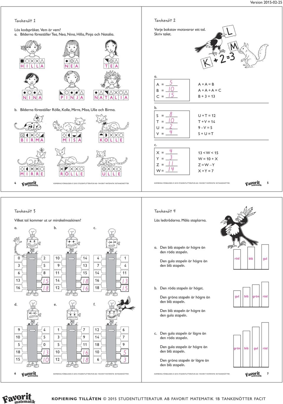 U L L E S = T = U = V = = Y = Z = W = U + T = T + V = V = S + U = T < W < W = + Z = W Y + Y = KOPIEIN FÖJUDEN 0 STUDENTLITTEATU A FAVOIT MATEMATIK TANKENÖTTE KOPIEIN FÖJUDEN 0 STUDENTLITTEATU A