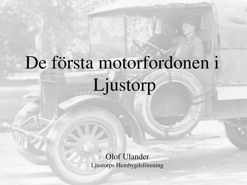 Ljustorp Olof