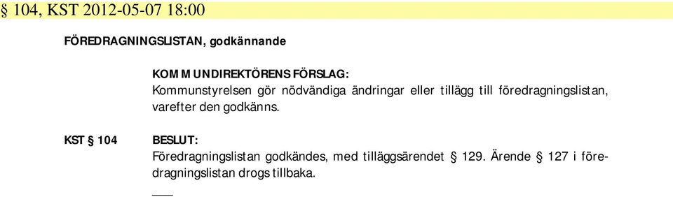 varefter den godkänns.