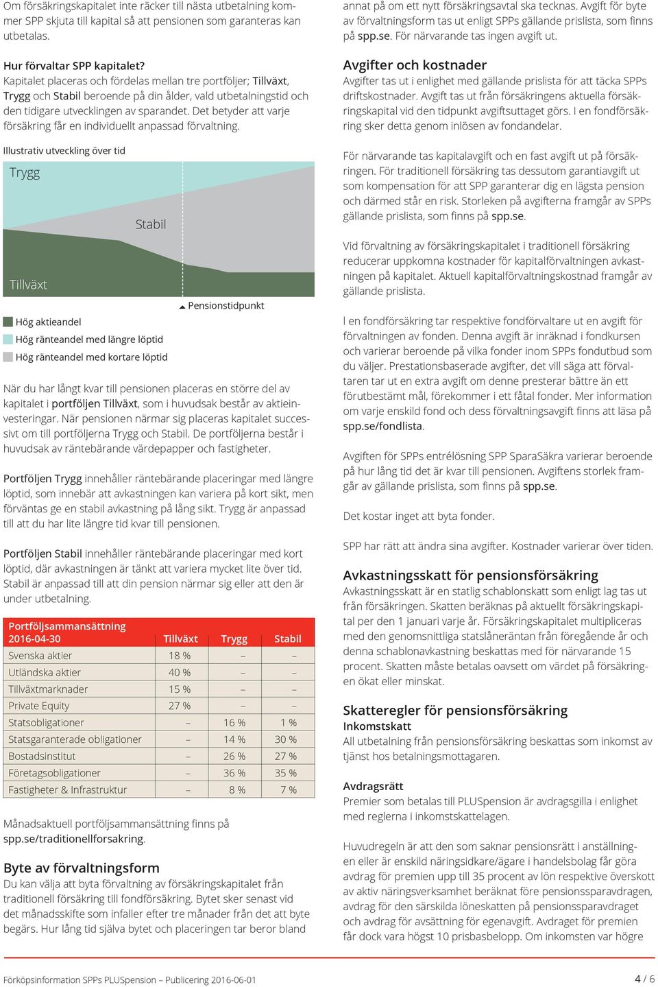 Det betyder att varje försäkring får en individuellt anpassad förvaltning.