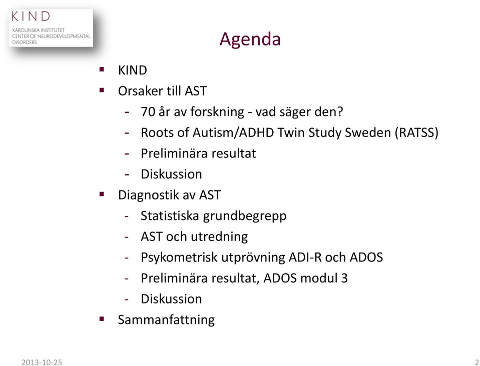 Diskussion Diagnostik av AST - Statistiska grundbegrepp - AST och utredning -