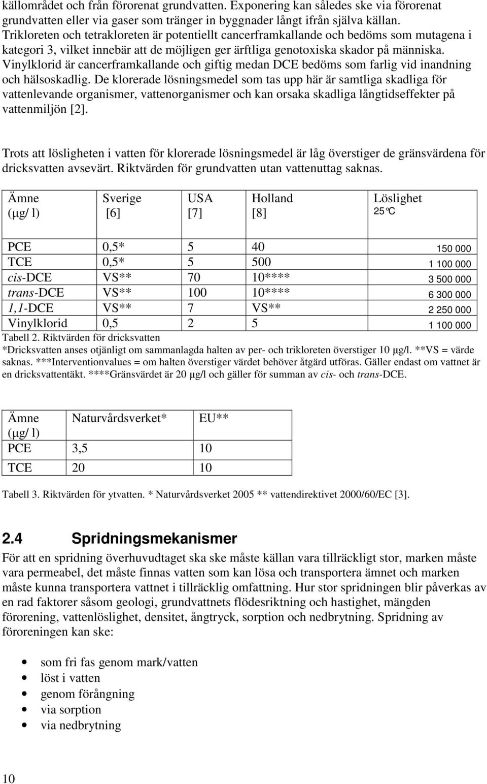 Vinylklorid är cancerframkallande och giftig medan DCE bedöms som farlig vid inandning och hälsoskadlig.