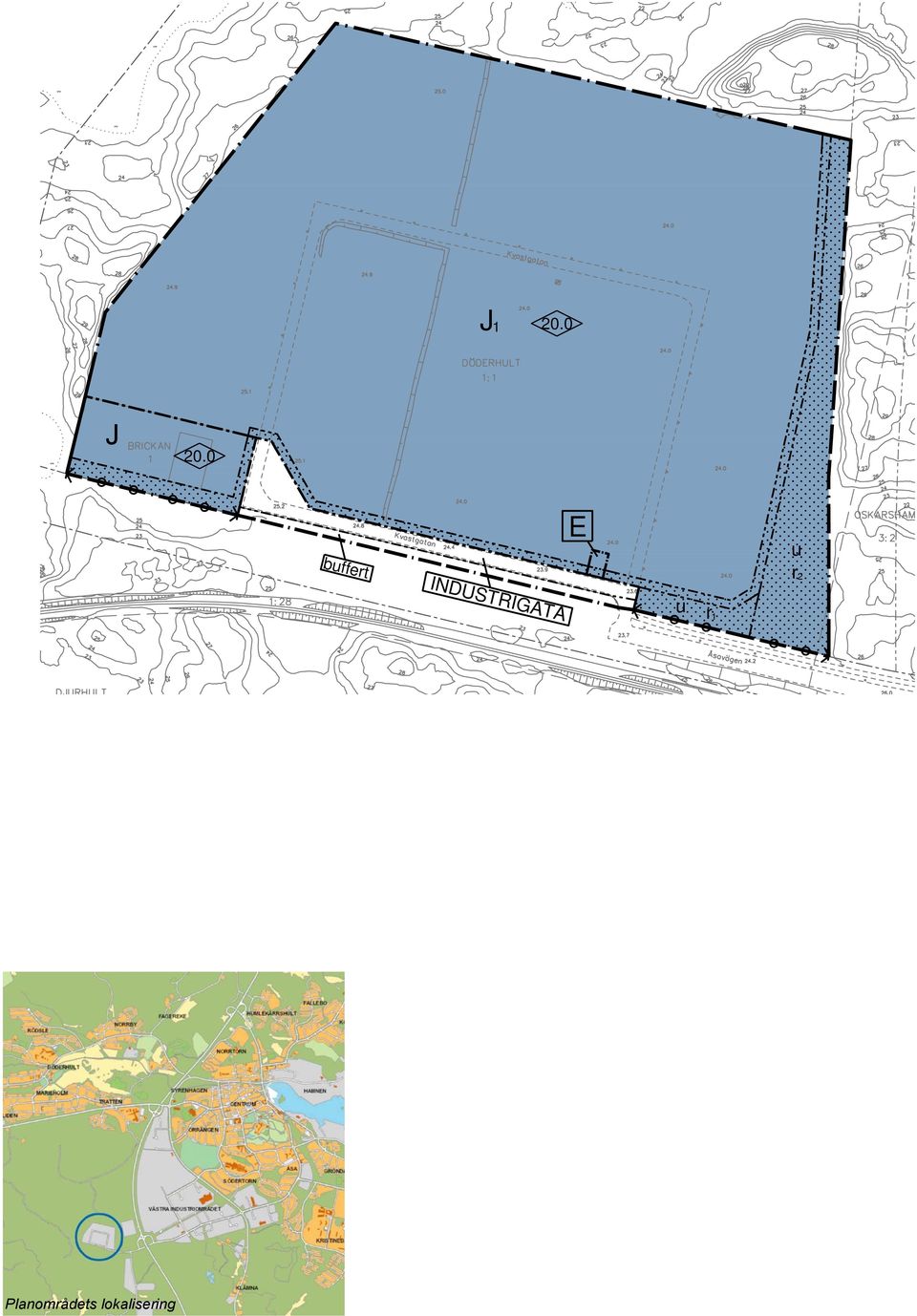 MARKENS ANORDNANDE (utformning av kvartersmark) GRUNDKARTA till Kvastmossen, Oskarshamns stad Oskarshamns kommun Utformning 20.