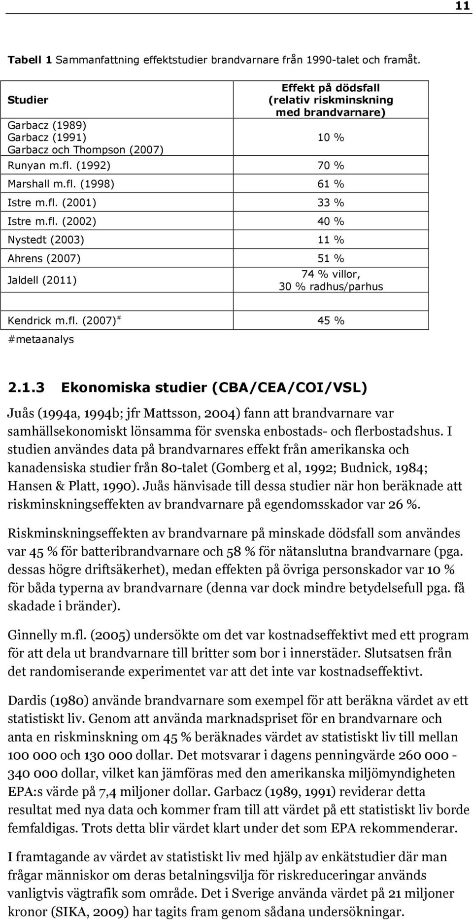 fl. (2002) 40 % Nystedt (2003) 11